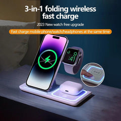 15W Table Foldable Portable Stand Qi Fast Charging - Featest buy your product online 