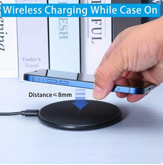 15W Wireless Charger For iPhone 14 13 12 11 15 Pro XS Max X XR Induction Fast Wireless Charging Pad For Samsung Xiaomi Huawei